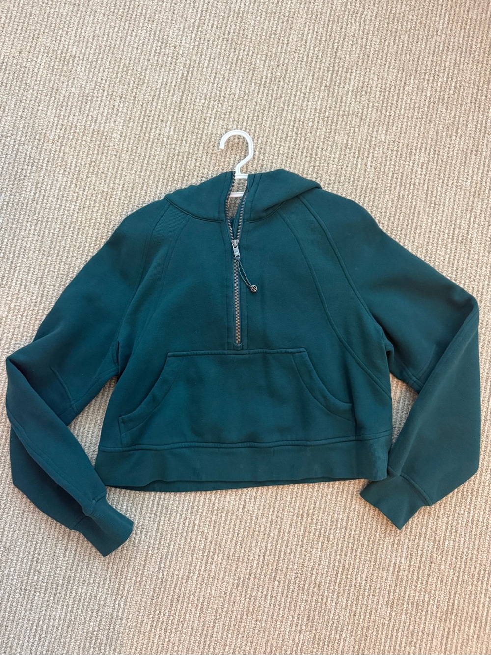 Lululemon Scuba Oversized 1/2 Zip Hoodie- Storm Teal XS/S